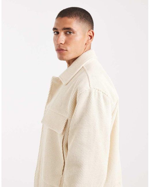 ASOS Natural Wool Look Harrington Jacket for men
