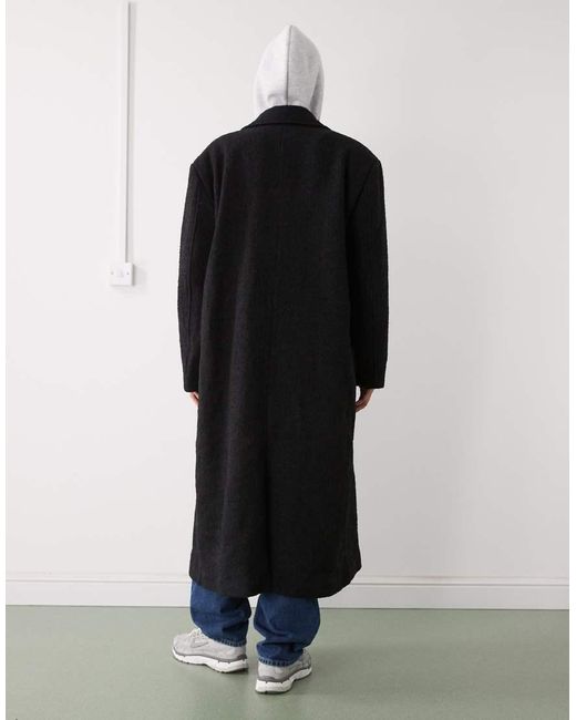 Cappotto Oversize di Weekday in Black da Uomo