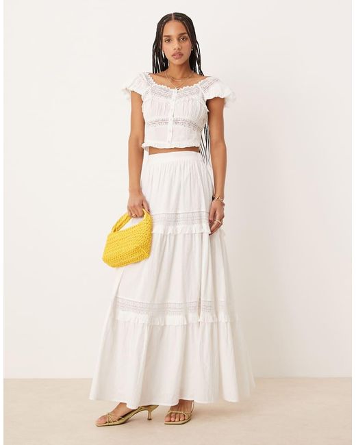 Nobody's Child Natural Panelled Midaxi Skirt
