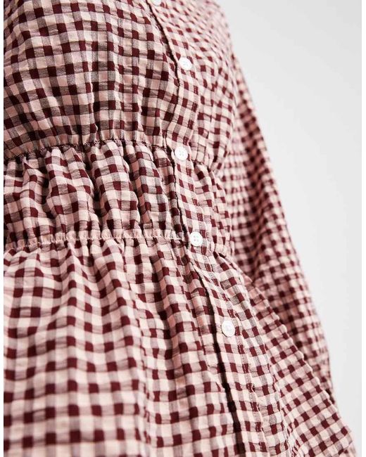 ASOS Shirred Fitted Shirt