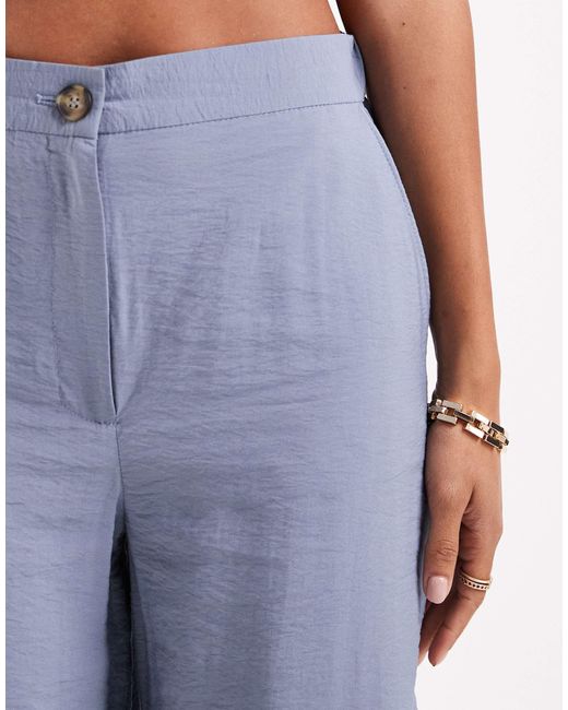 ASOS Blue Relaxed Straight Leg Trousers Co-Ord