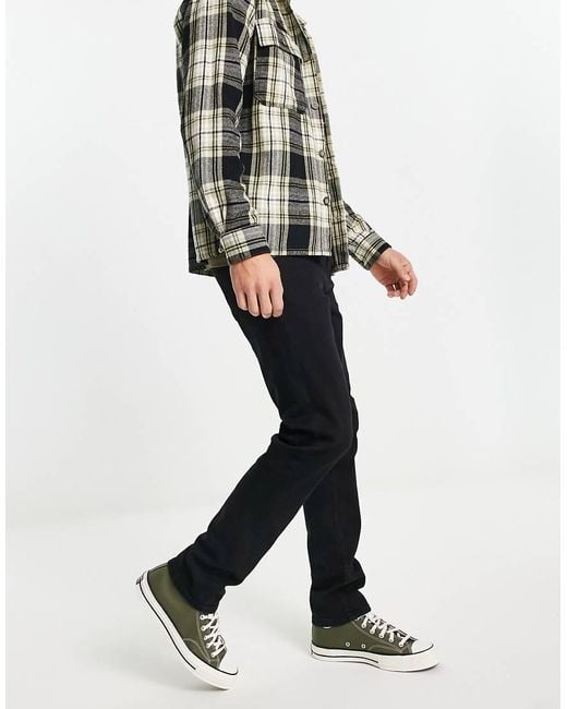 Only & Sons Black Weft Regular Fit Jeans for men