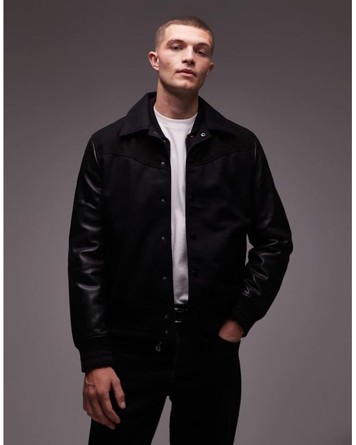 AllSaints Black Endleton Bomber for men