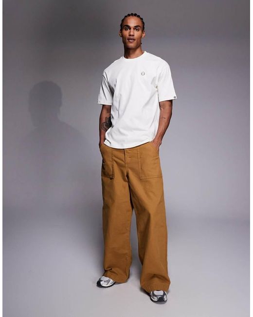 Aape By A Bathing Ape White Aape By A Bathing Ape Aape Now T-shirt for men