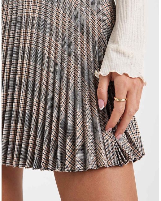 ASOS White Pleated Mini Skirt