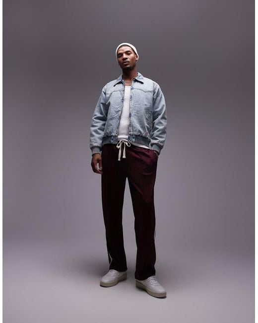Levi's Purple Workwear Capsule Embarcadero Aviator Bomber Jacket Lightweight Denim for men