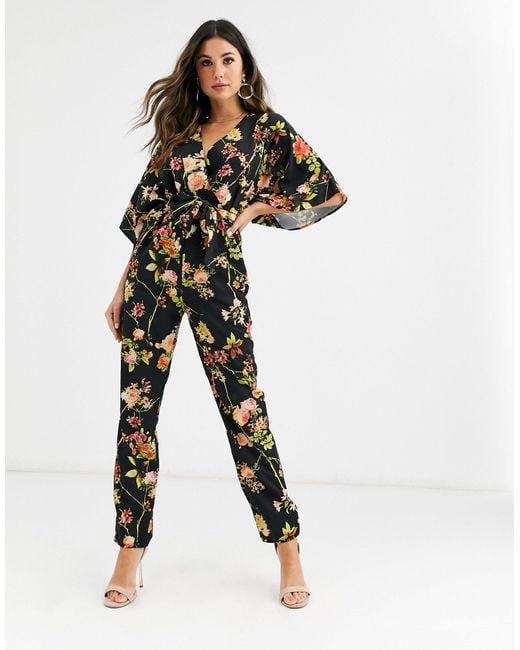 floral kimono jumpsuit