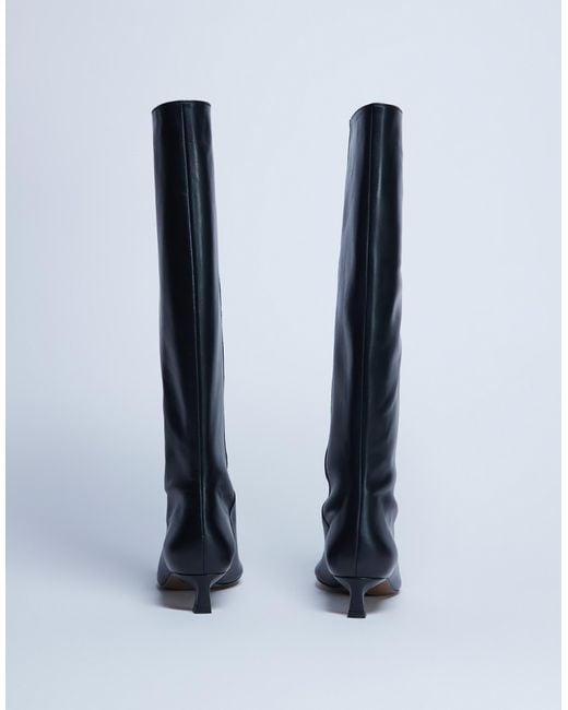 TOPSHOP Blue – sophie – premium – kniehohe lederstiefel