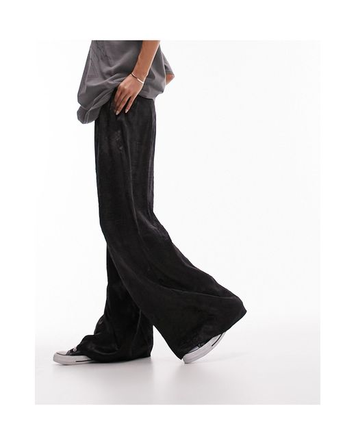 Pantalones s sin cierres TOPSHOP de color Black