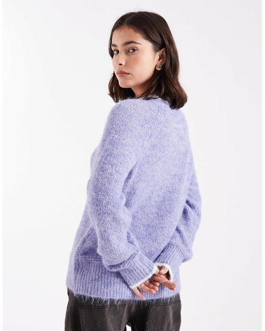 Pieces Purple – strickpullover