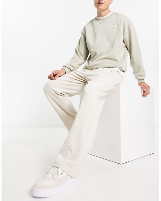 PUMA Classics Cord Trousers in Natural for Men | Lyst Canada