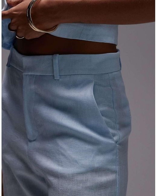 Mango Elegante Linnen Broek in het Gray