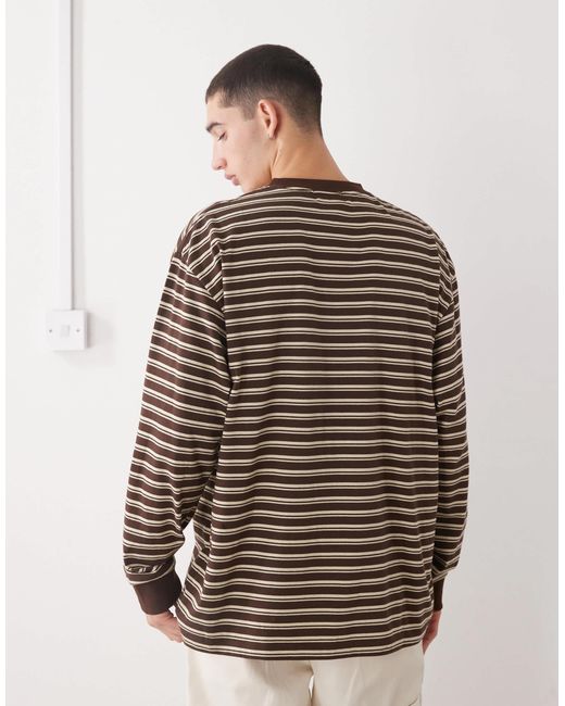 Xlarge – langärmliges t-shirt in Brown für Herren
