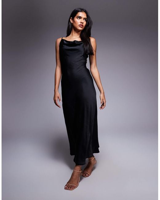 New Look Blue – satin-midikleid