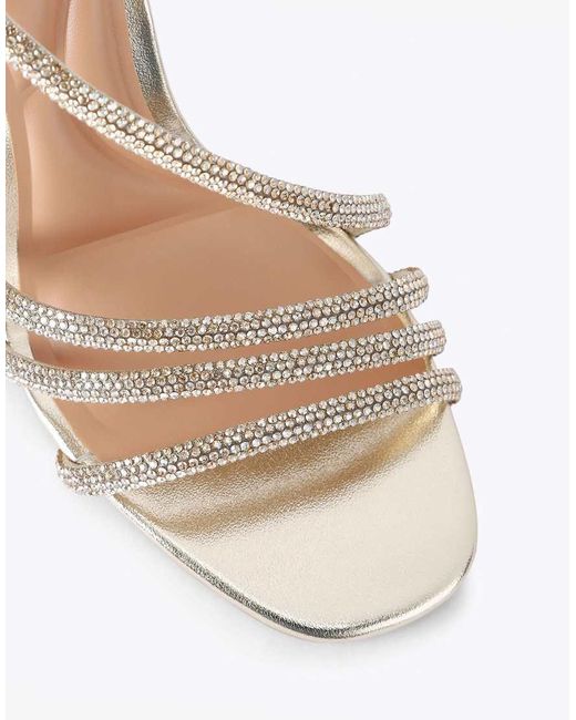 Carvela Kurt Geiger White Paparazza Jewel Heel Heeled Sandals