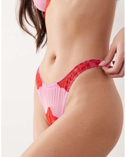 Dora Larsen Pink Marlene Thong
