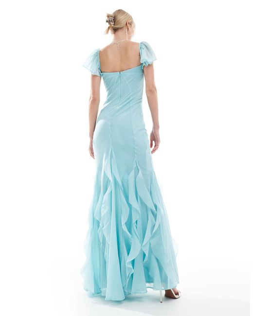 ASOS Blue Asos design tall – maxikleid
