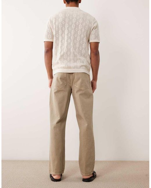 ASOS Natural Straight Jeans for men