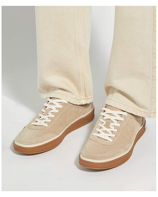 Dune Brown Wide Fit Tony Trainers for men