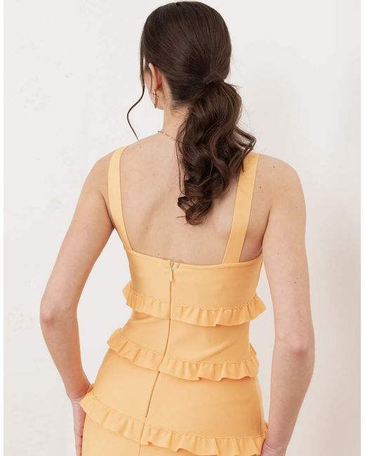 Maya White Strappy Bandage Midi Dress