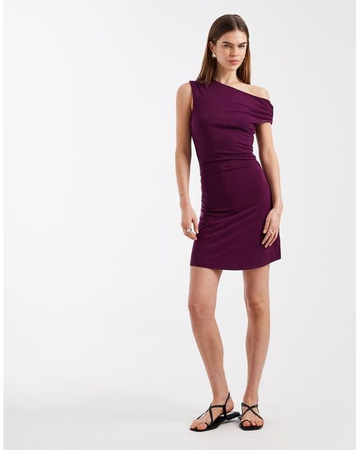 Cotton On Purple Sandy Asymmetric Mini Dress