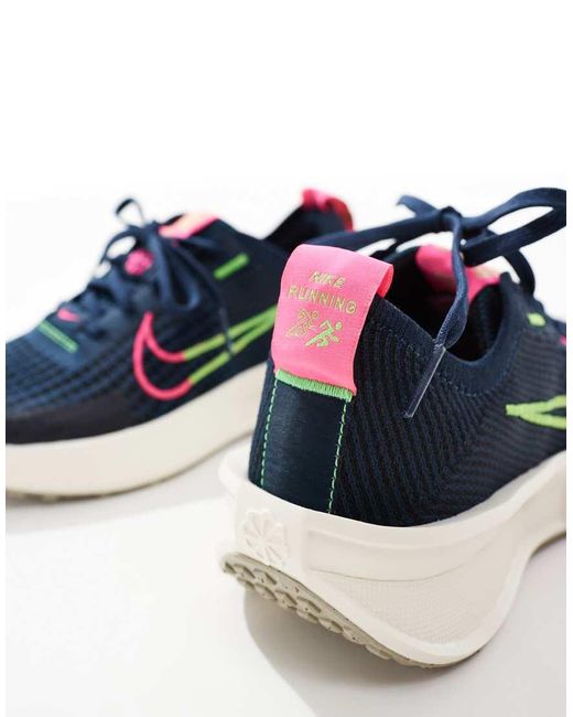 Zapatillas De Deporte Y Blancas Interact Run De Nike de color Blue