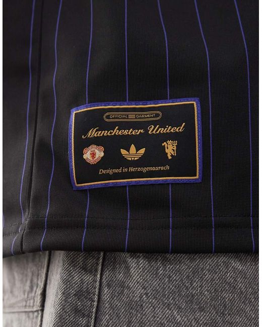 Adidas Originals Black Adidas Football Manchester United Icon Jersey