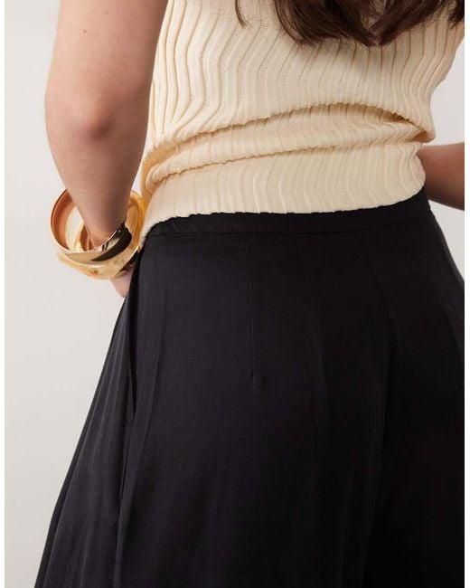 ASOS Black Gathered Waist Trousers