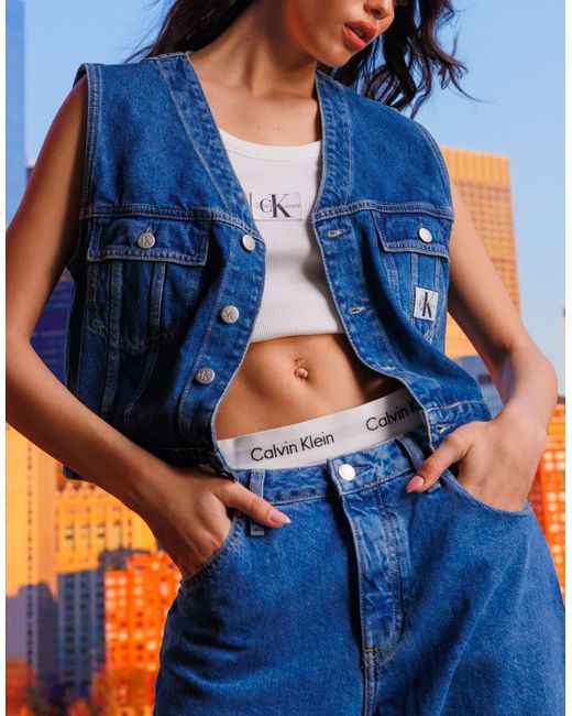 Calvin Klein Blue 90's Straight Jean