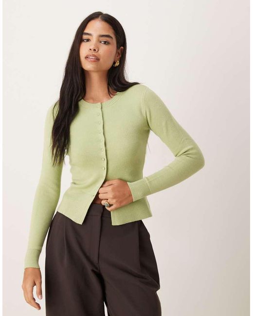 Cardigan Salvia di Threadbare in Green