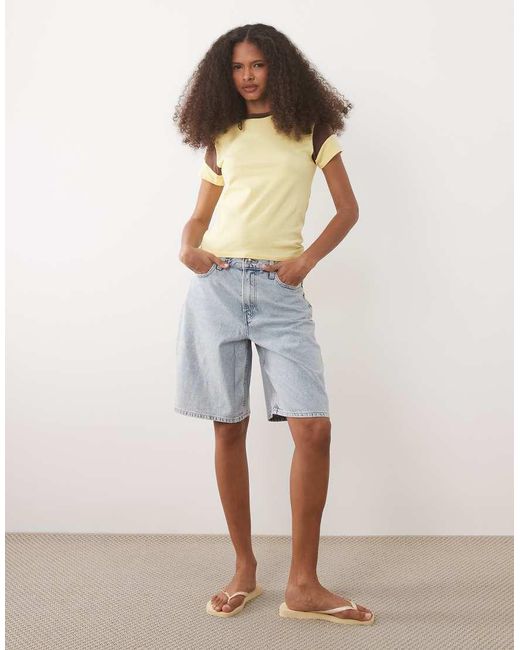 ASOS Multicolor Baby Tee With Contrast Panels