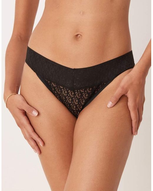 Calvin Klein Black Modern Lace Low Rise Bikini Brief