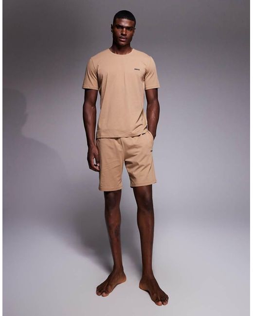 Boss Natural Boss Bodywear Co-ord Lounge T Shirt for men