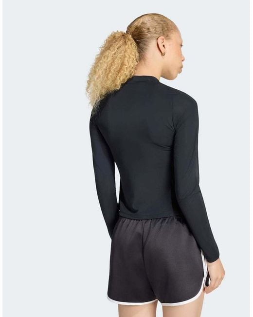 Adidas Originals Blue Adiluna Season 2 X Jennie Sheer Long Sleeve Tee