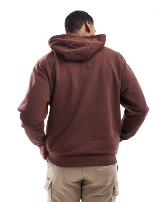 Vans Brown Essential Relaxed Hoodie for men