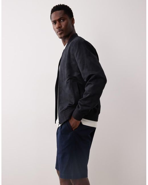 Calvin Klein Blue 9" Pleated Chino Shorts for men