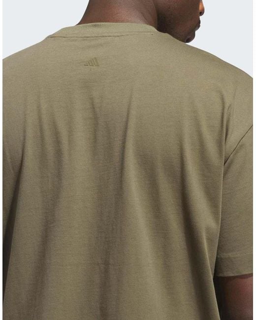 Adidas Originals Green Adidas Basketball Tee (Gender Neutral)