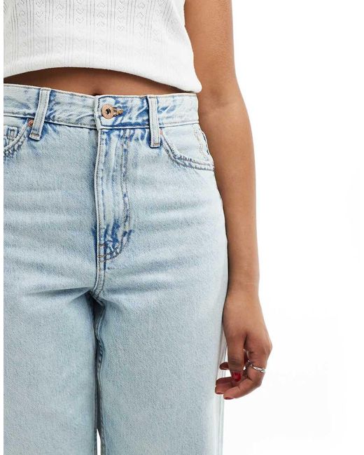 River Island Blue Relaxed Straight Leg Jean