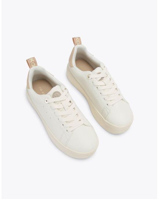 KG by Kurt Geiger White Lighter Lace Up Trainers