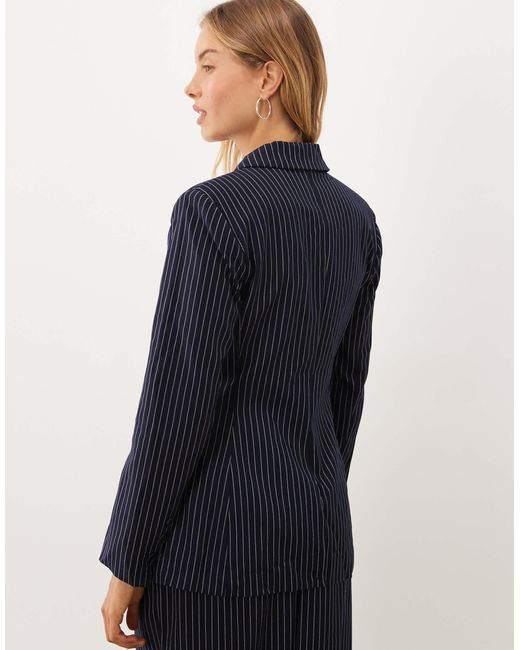 Ghospell Blue Sienna Single Breasted Blazer