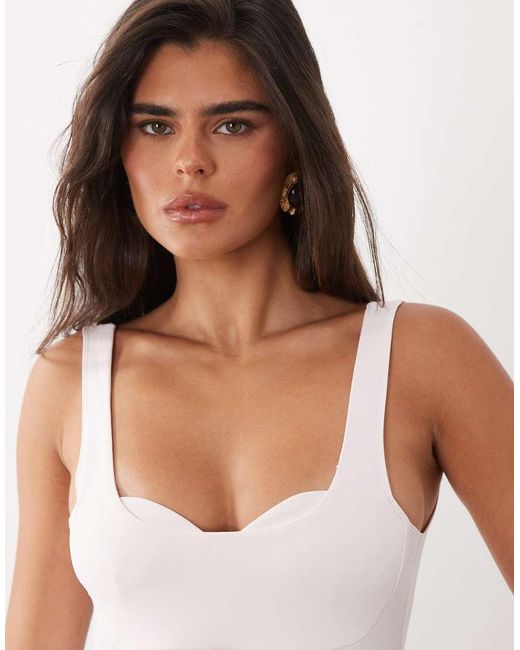 ASOS Brown Polyamide Sculpting Bodysuit