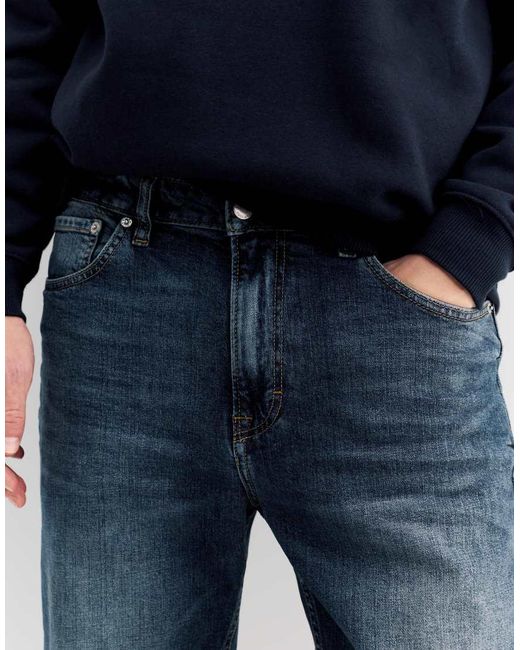 Pull&Bear Blue Slim Fit Jeans for men