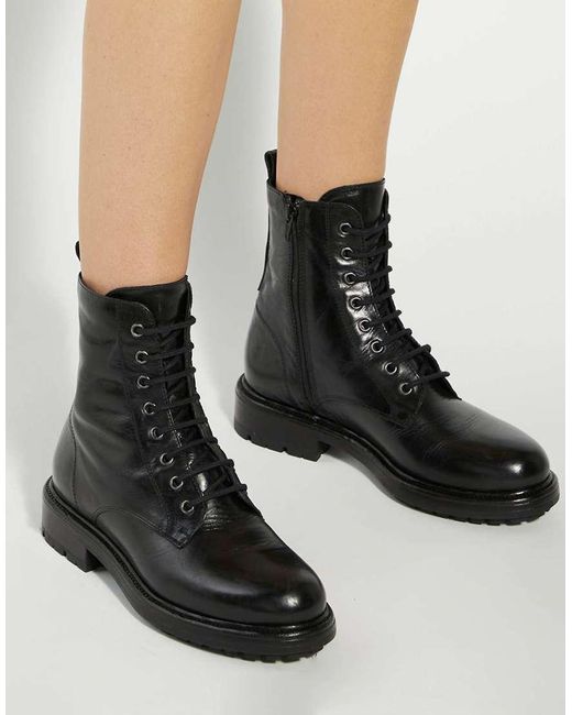 Dune Black Patley Ankle Boots