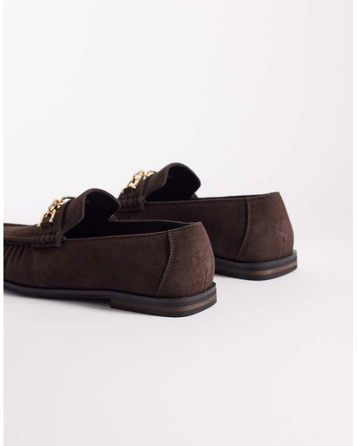 ASOS Brown Penny Loafers for men