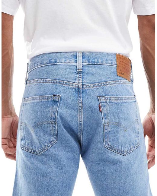 Vaqueros De Corte Recto Con 501 Original De -Azul Levi's de hombre de color Blue
