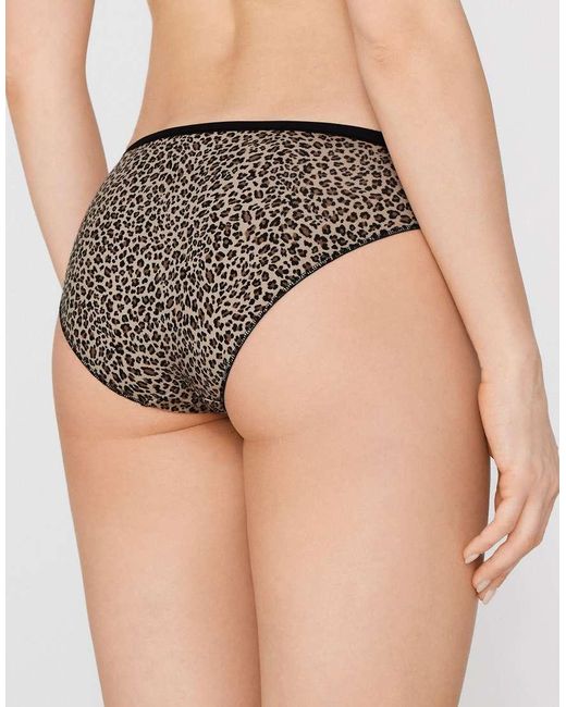 Tezenis Black Printed Cotton Briefs