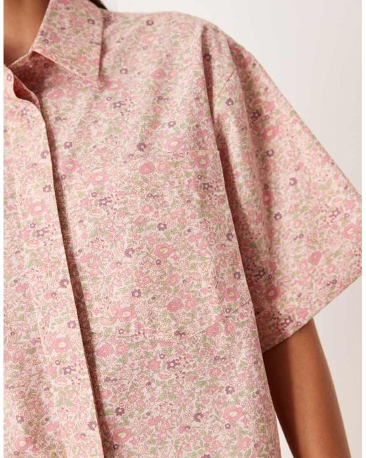 ASOS Pink Georgie Mix & Match Woven Shirt