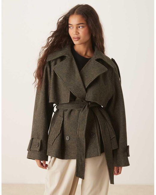 ASOS Brown Formal Belted Trench Coat