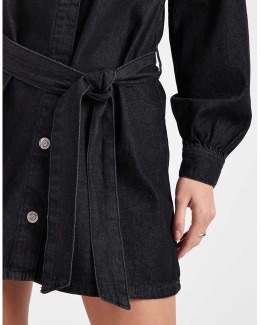 Miss Selfridge Blue Belted Mini Dress
