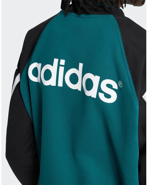Adidas Originals Green Liverpool Fc Crew Sweat 95 for men